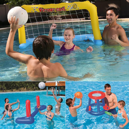 Inflatable Pool Float Pool Toys Party Football Volleyball Basketball Ball Water Mattress Sports Games Adult Children Swim Circle